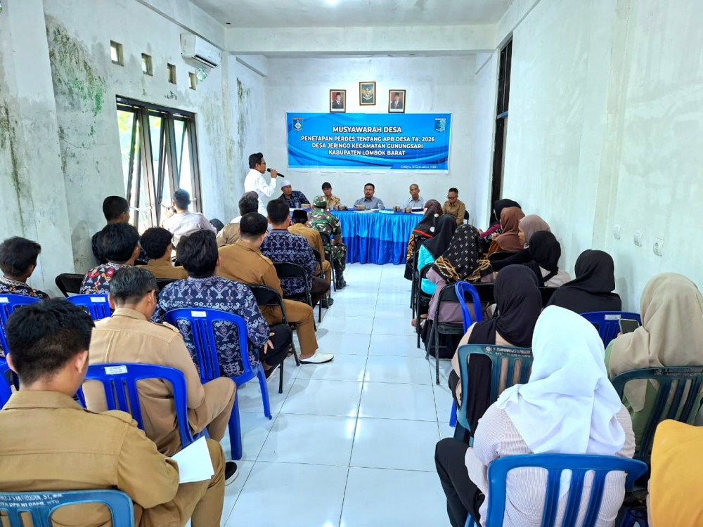 MUSDES PENETAPAN PERDES TENTANG APB DESA TA. 2026 DESA JERINGO